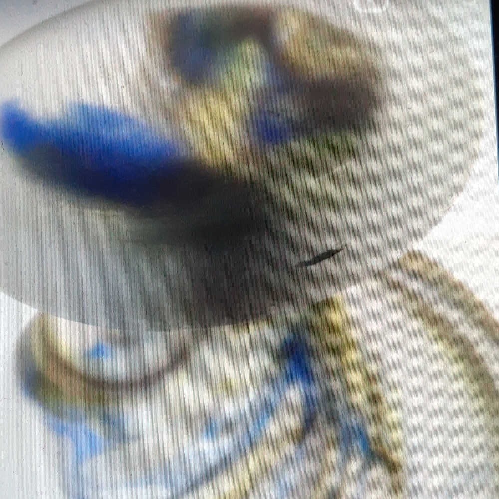 Tarnewiec handblown art glass compote. - Picture 5 of 5